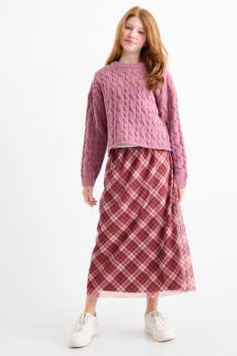 Gonna in rete - a quadretti