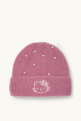 Hello Kitty - Mütze mit Perlen - gerippt