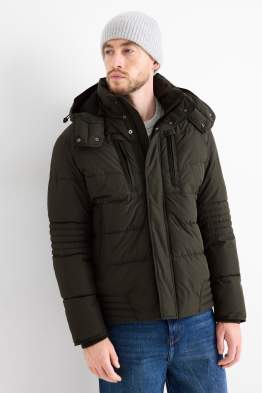 Quilted jacket with hood
