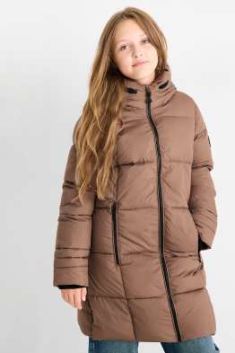 Jaqueta embuatada amb caputxa