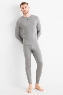 Lange Unterhose - gerippt