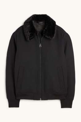 Veste avec garniture en imitation fourrure