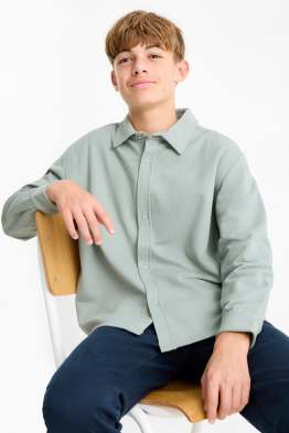 Kurtka koszulowa - z fakturą