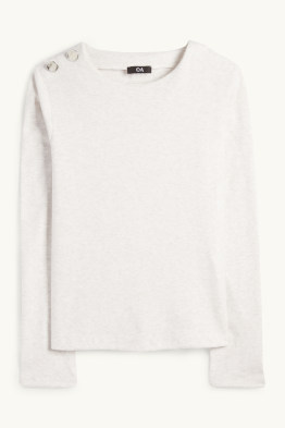 Sweatshirt - gerippt