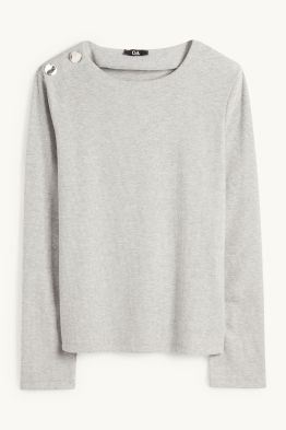 Sweatshirt - gerippt