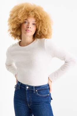 Sweatshirt - gerippt