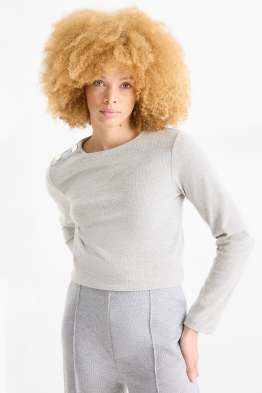 Sweatshirt - gerippt