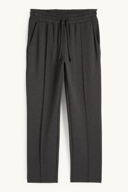 Spodnie z dżerseju - średni stan - tapered fit