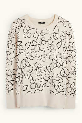 Pullover - geblümt