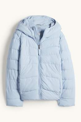 Jachetă matlasată cu glugă - rezistentă la apă