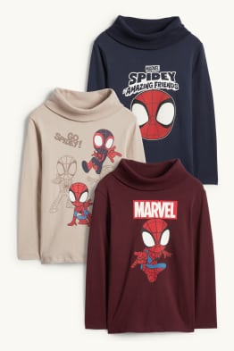 Multipack 3er - Spidey - Rollkragenshirt