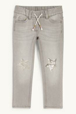 Gwiazdy - skinny jeans - dżinsy ocieplane