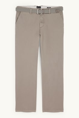 Kalhoty chino s páskem - regular fit