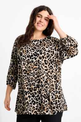 Bluse - Leo-Print