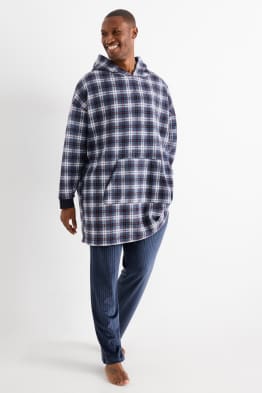 Deken met capuchon - geruit