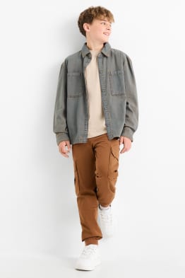 Ocieplane spodnie bojówki