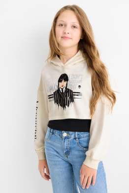 Miércoles - conjunto - sudadera con capucha y top - 2 prendas