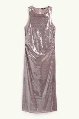 Figurbetontes Pailletten-Kleid