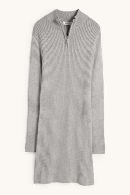 Knitted dress - ribbed