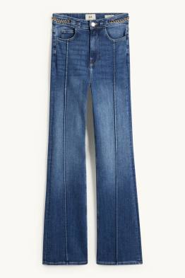 Flared Jeans - High Waist - LYCRA®