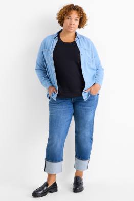 Straight Jeans - Mid Waist - LYCRA®