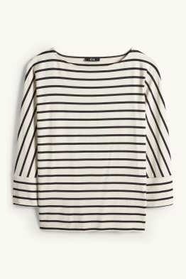 Langarmshirt - Regular Fit - gestreift