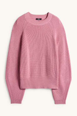Pullover - gerippt