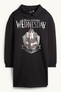 Mercredi - robe en molleton - effet brillant