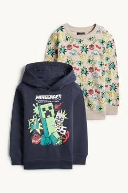 Multipack 2er - Minecraft - Hoodie und Sweatshirt