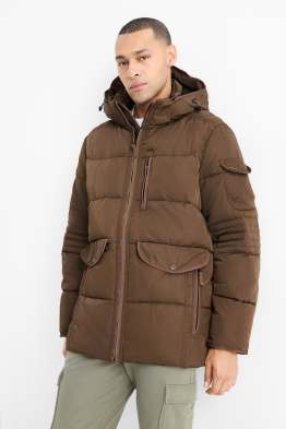 Stepp-Parka mit Kapuze