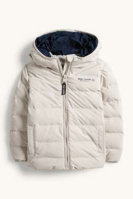 Kurtka pikowana z kapturem - hydrofobowa