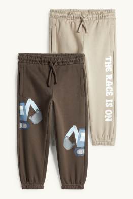 Confezione da 2 - motivo ruspa - pantaloni sportivi