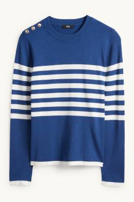 Pullover - gestreift