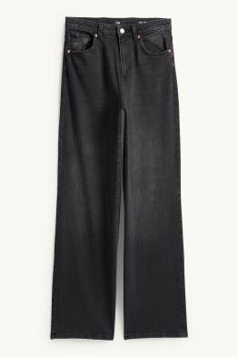 Wide Leg Jeans - High Waist