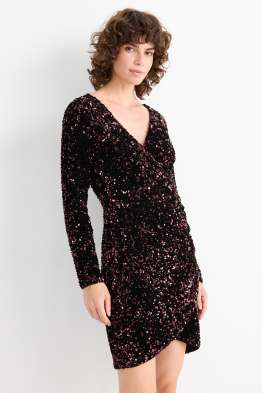 Pailletten-Bodycon-Kleid