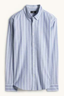 Shirt - regular fit - button-down collar - striped