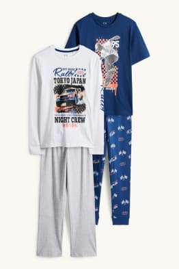 Multipack 2er - Rally und Skater - Pyjama - 4 teilig