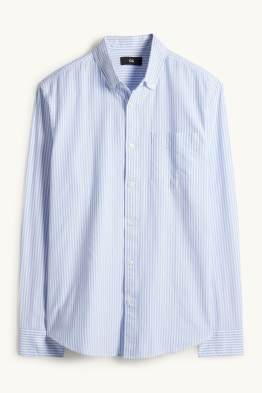 Shirt - regular fit - button-down collar - striped