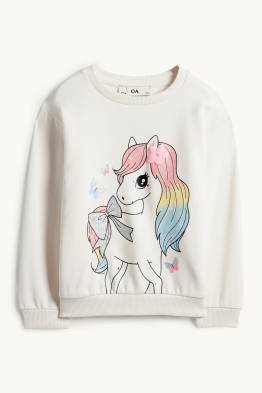 Pony und Schmetterling - Sweatshirt