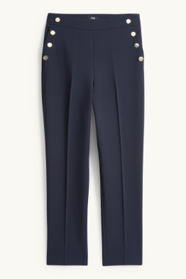 Stoffhose - High Waist - Tapered Fit