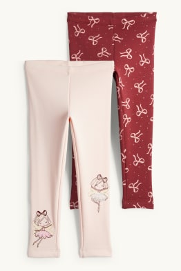 Paquet de 2 - llaç i ballarina - leggings tèrmics