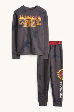 Stranger Things - piżama - 2 części - z wzorem