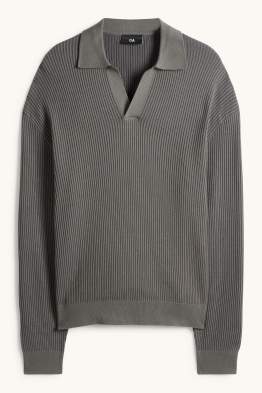 Pullover - gerippt