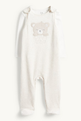 Miś - zestaw ze śpioszkami - 2 części