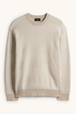 Trui - gestreept - met structuur