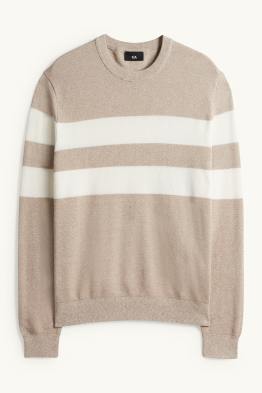 Trui - gestreept - met structuur