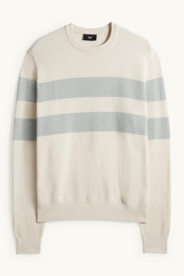 Trui - gestreept - met structuur