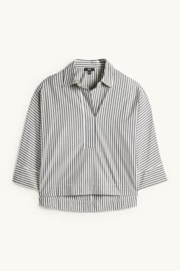 Bluse mit V-Ausschnitt