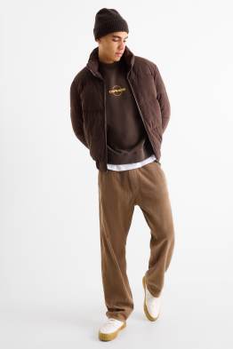 Manšestrové kalhoty - relaxed fit