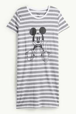 Nachthemd - gestreift - Micky Maus